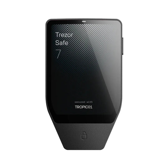 Crypto Hardware Wallet Trezor Safe 7 2.5" High-res Color Display Intuitive Touchscreen IP67-rated Protection