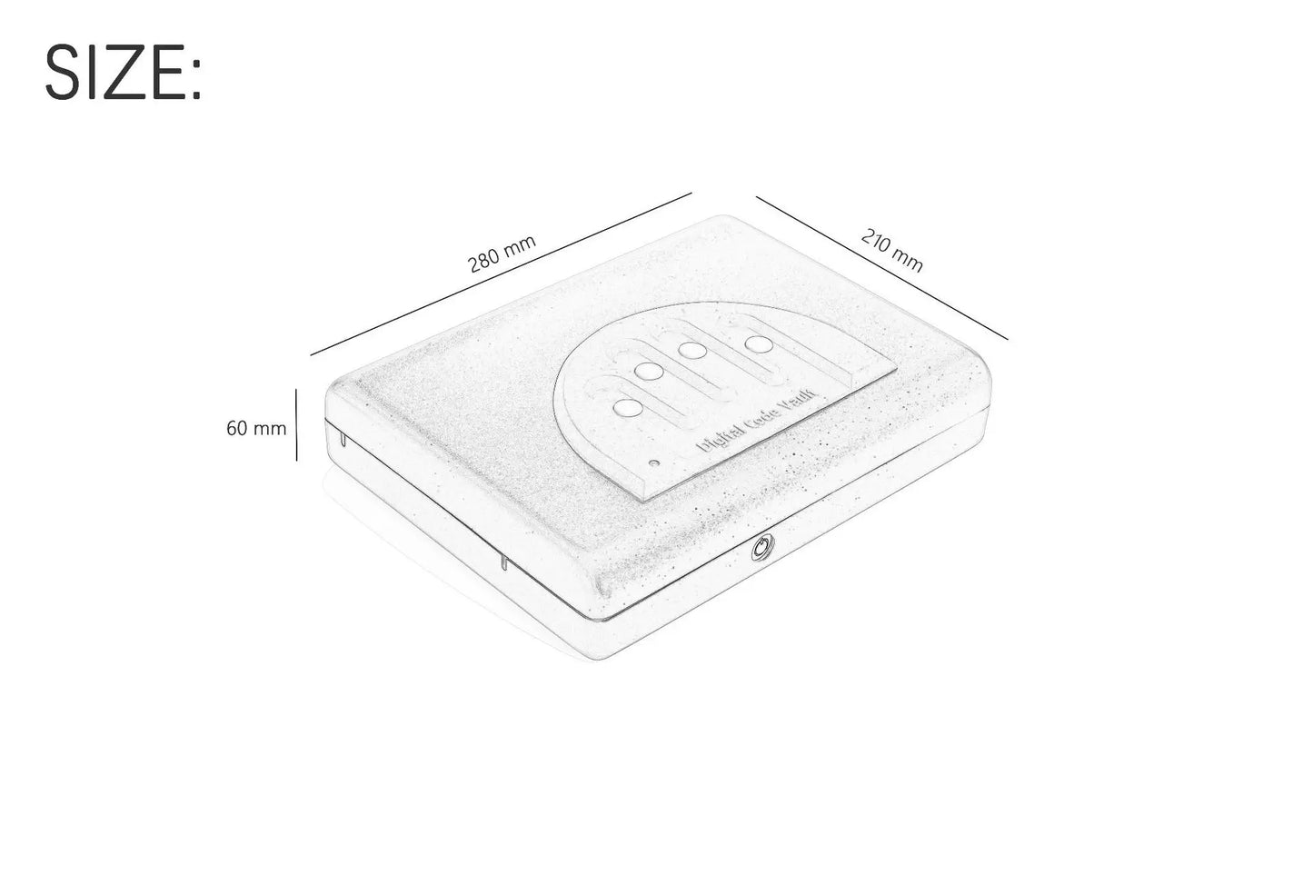 *2023 Electron Password Safe Box Solid Portable Password Fingerprint Pistol Safe Car Office Anti-Theft All-Steel Mini Fuse box
