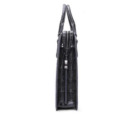 GOTHIQUE Girard GT8019 — Genuine Crocodile Belly Skin Men’s Handbag with Goatskin Lining