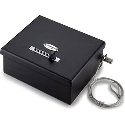 VS-12LSX Heavy Duty Mechanical Simplex Lock Two Gun Safe 2 Handgun Capacity Pistol with Security Cable Lock