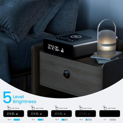 Biometric Pistol Safe — Fingerprint + PIN Access, 12-Hour Clock Display, Wireless Connectivity