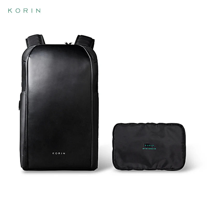Korin FlipPack 180° Foldable Anti-Theft Laptop Backpack — 16 in, Water-Resistant