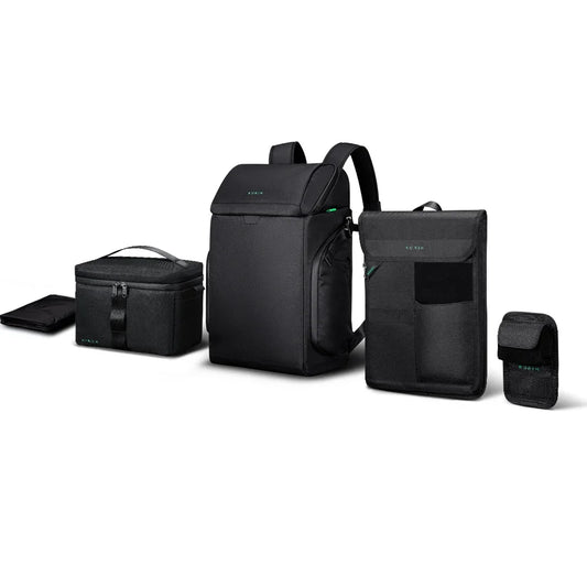 Korin Anti-theft InstaPack  with Box Men Photography Backpack for Camera &16 inch Laptop Waterproof Rain Cover/USB-C Charging